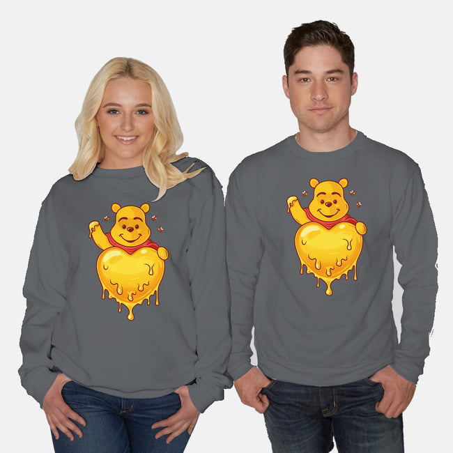 Hunny Heart-Unisex-Crew Neck-Sweatshirt-erion_designs