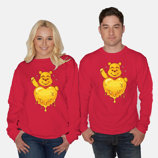 Hunny Heart-Unisex-Crew Neck-Sweatshirt-erion_designs