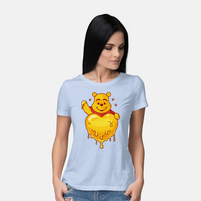 Hunny Heart-Womens-Basic-Tee-erion_designs