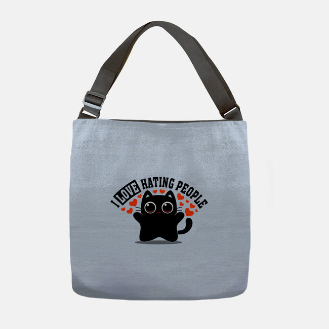 I Love Hating People-None-Adjustable Tote-Bag-erion_designs