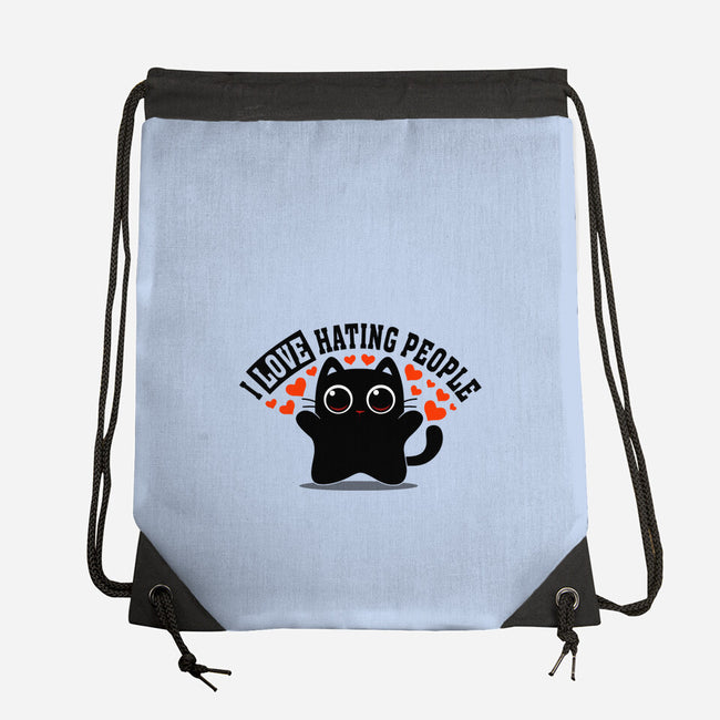 I Love Hating People-None-Drawstring-Bag-erion_designs