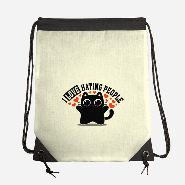 I Love Hating People-None-Drawstring-Bag-erion_designs