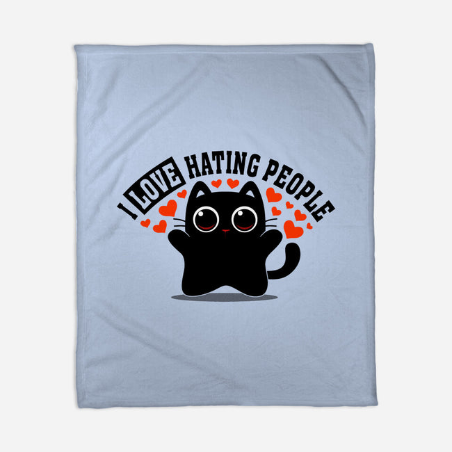 I Love Hating People-None-Fleece-Blanket-erion_designs