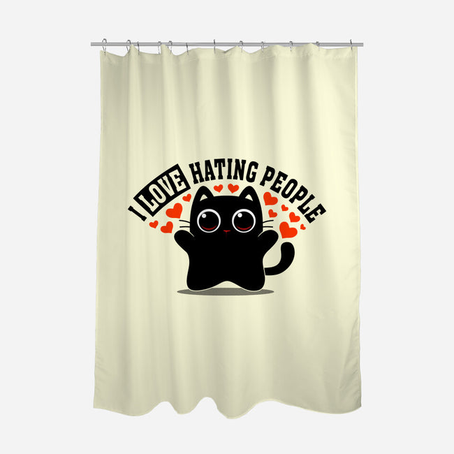 I Love Hating People-None-Polyester-Shower Curtain-erion_designs
