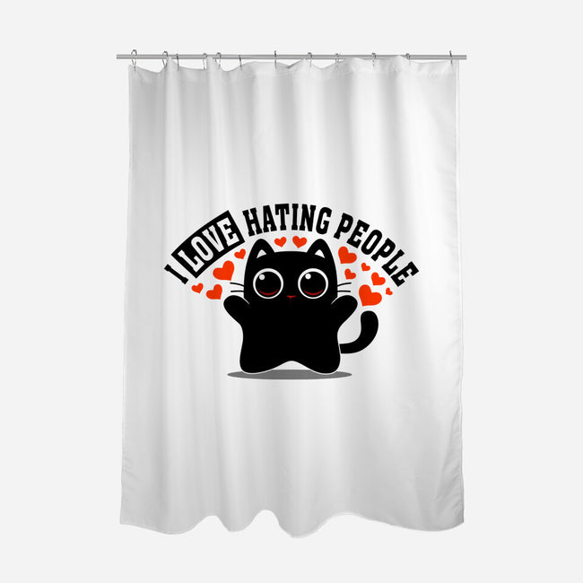 I Love Hating People-None-Polyester-Shower Curtain-erion_designs