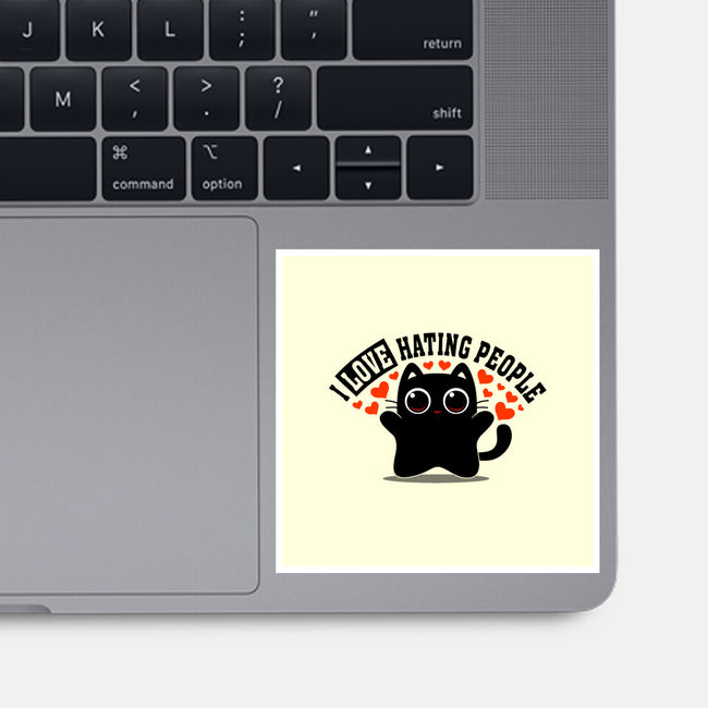 I Love Hating People-None-Glossy-Sticker-erion_designs
