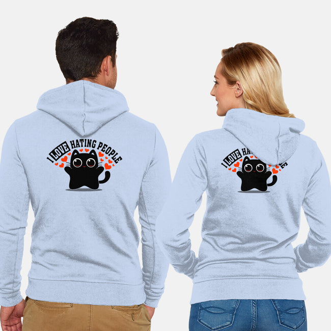 I Love Hating People-Unisex-Zip-Up-Sweatshirt-erion_designs