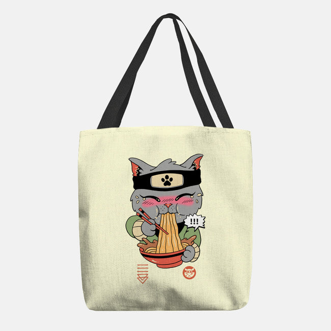 Intense Ramen Meowster-None-Basic Tote-Bag-vp021