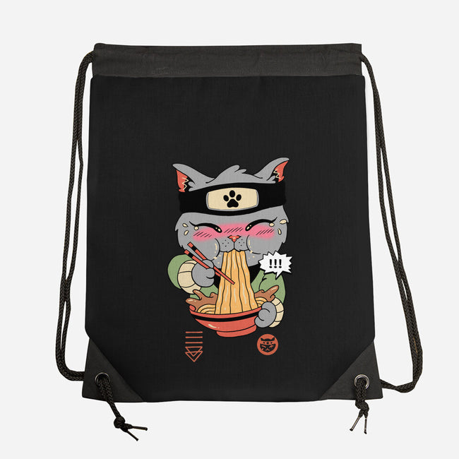 Intense Ramen Meowster-None-Drawstring-Bag-vp021
