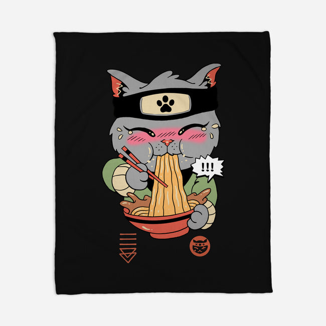 Intense Ramen Meowster-None-Fleece-Blanket-vp021