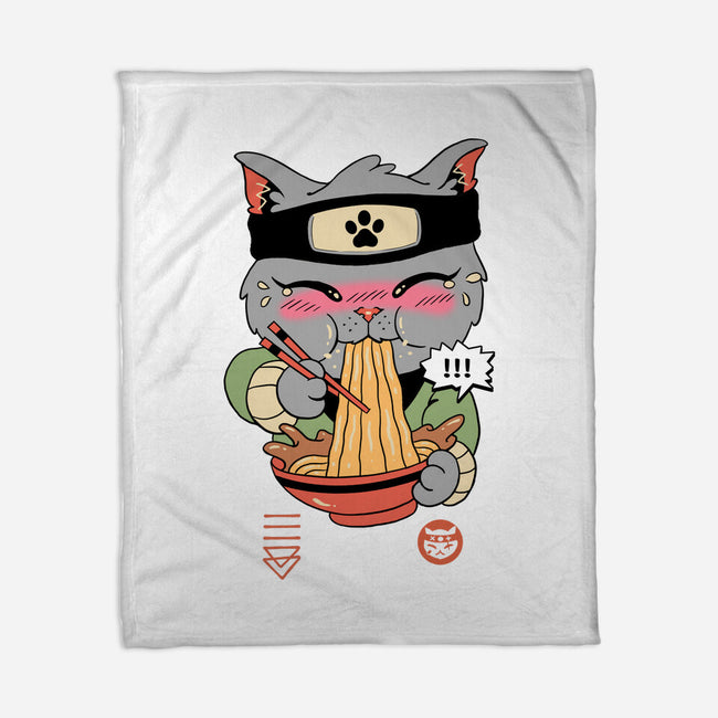 Intense Ramen Meowster-None-Fleece-Blanket-vp021