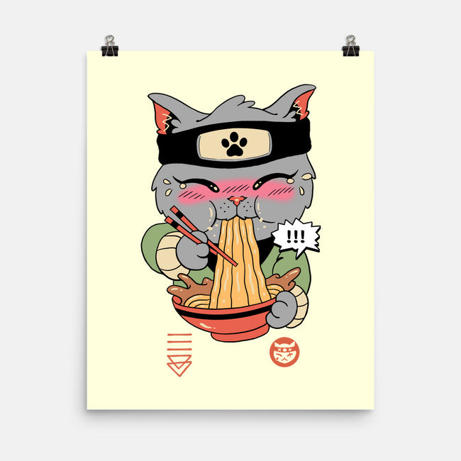 Intense Ramen Meowster-None-Matte-Poster-vp021