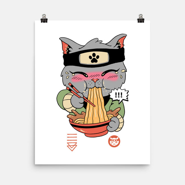 Intense Ramen Meowster-None-Matte-Poster-vp021
