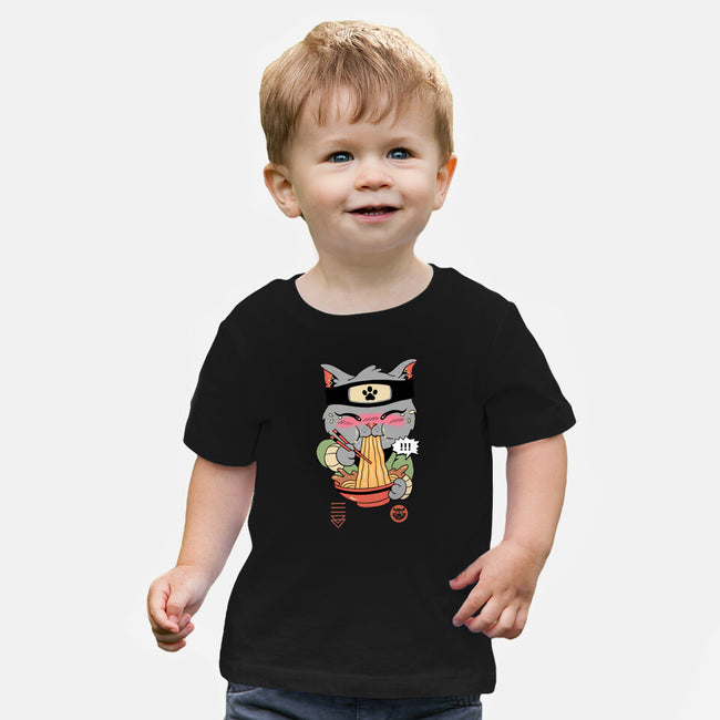 Intense Ramen Meowster-Baby-Basic-Tee-vp021