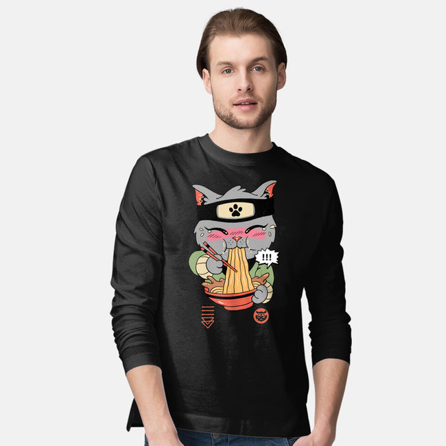 Intense Ramen Meowster-Mens-Long Sleeved-Tee-vp021