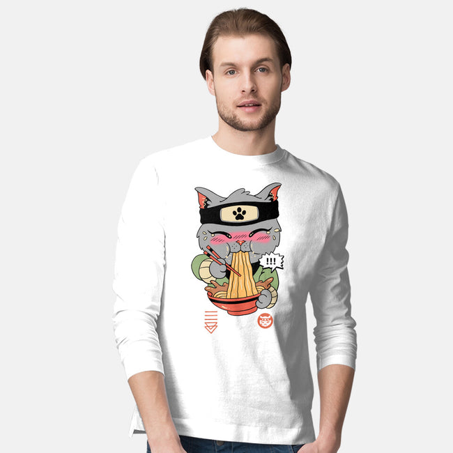 Intense Ramen Meowster-Mens-Long Sleeved-Tee-vp021