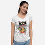 Intense Ramen Meowster-Womens-V-Neck-Tee-vp021