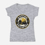 Napping Champion Cat-Womens-V-Neck-Tee-tobefonseca