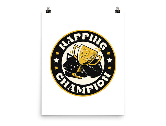 Napping Champion Cat