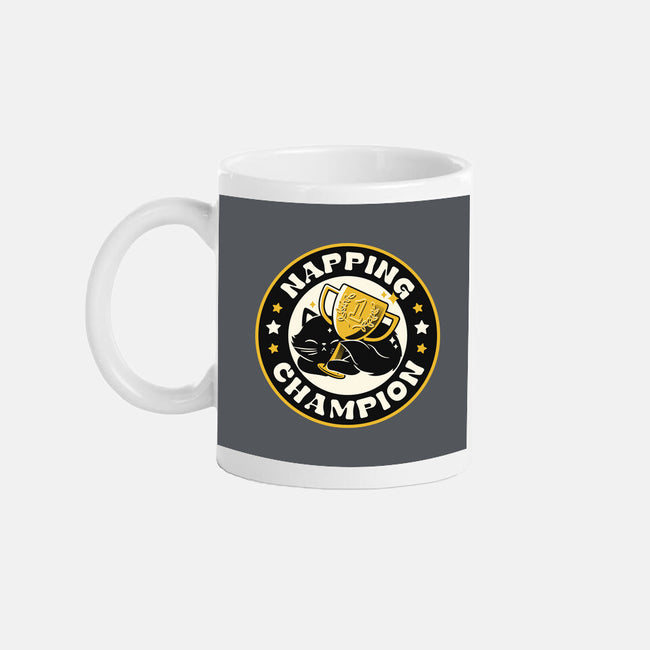 Napping Champion Cat-None-Mug-Drinkware-tobefonseca