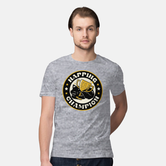 Napping Champion Cat-Mens-Premium-Tee-tobefonseca