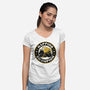 Napping Champion Cat-Womens-V-Neck-Tee-tobefonseca