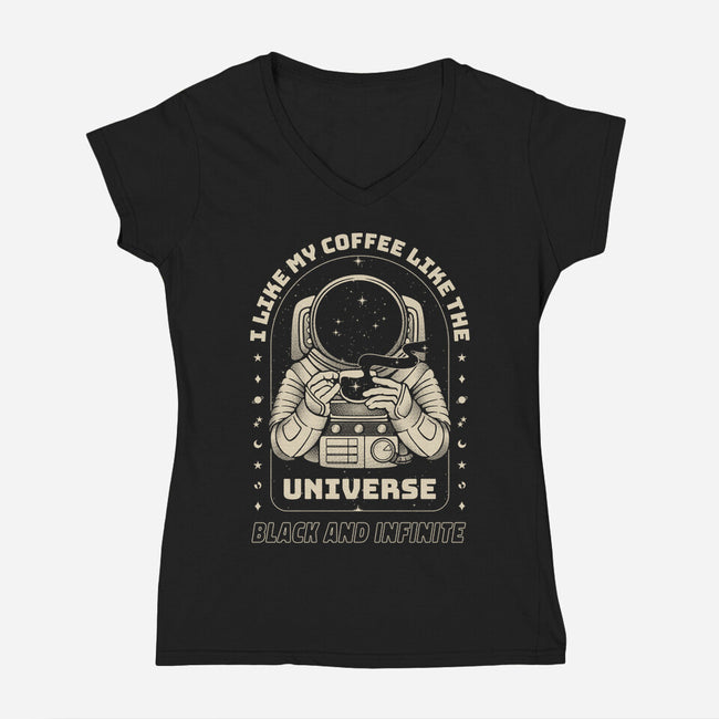 Black And Infinite-Womens-V-Neck-Tee-tobefonseca