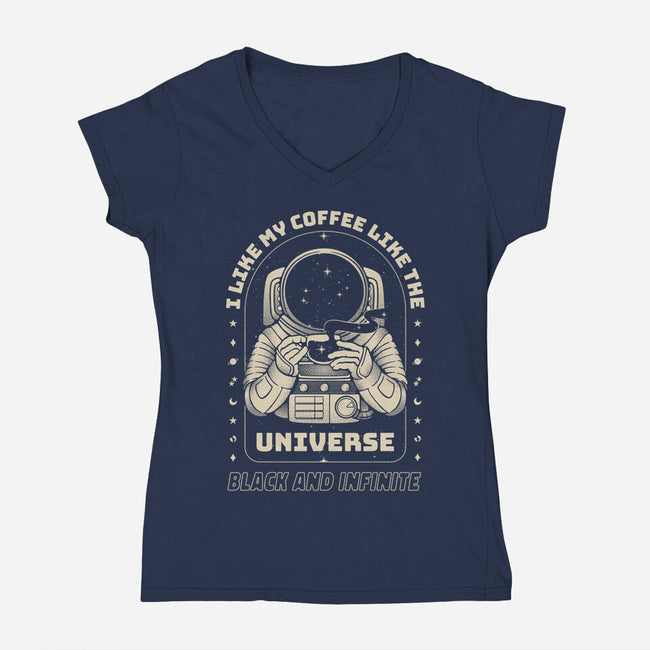 Black And Infinite-Womens-V-Neck-Tee-tobefonseca