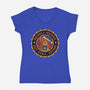 Bearly Awake But Still Trying Bear-Womens-V-Neck-Tee-tobefonseca