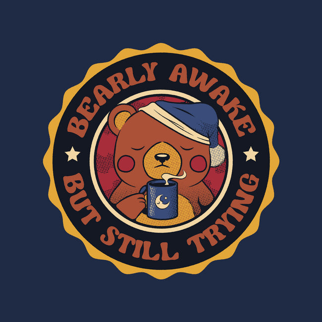 Bearly Awake But Still Trying Bear-Womens-Racerback-Tank-tobefonseca