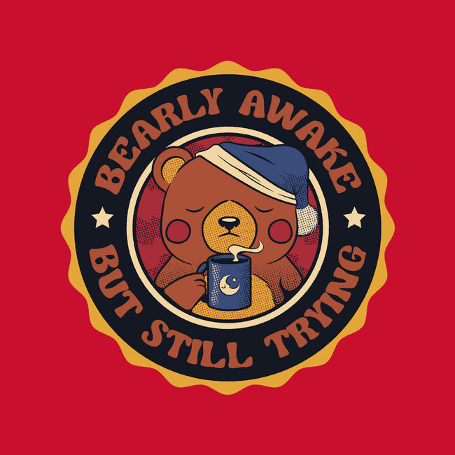 Bearly Awake But Still Trying Bear-Youth-Pullover-Sweatshirt-tobefonseca