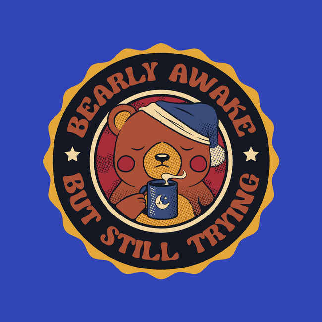 Bearly Awake But Still Trying Bear-Youth-Pullover-Sweatshirt-tobefonseca