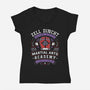 Zell Dincht Academy Emblem-Womens-V-Neck-Tee-LAGELANTEE