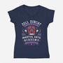 Zell Dincht Academy Emblem-Womens-V-Neck-Tee-LAGELANTEE