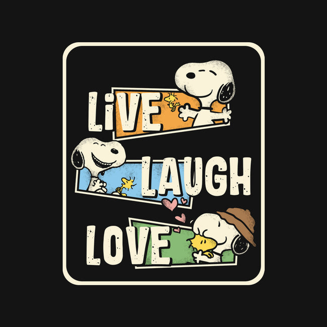 Snoopy Loves To Live And Laugh-None-Drawstring-Bag-turborat14