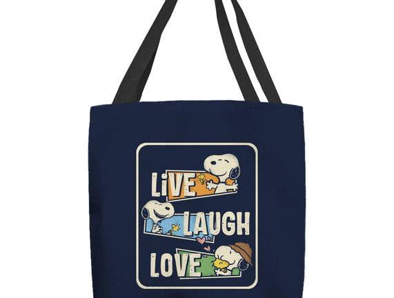 Snoopy Loves To Live And Laugh