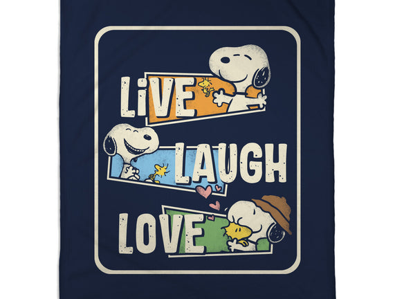 Snoopy Loves To Live And Laugh