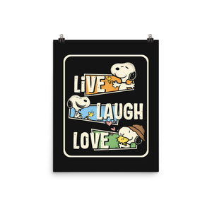 Snoopy Loves To Live And Laugh