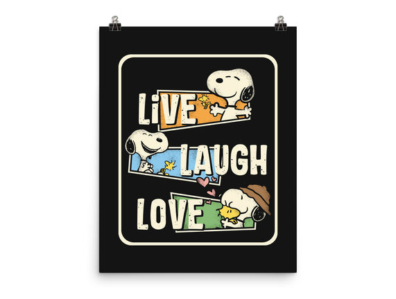 Snoopy Loves To Live And Laugh