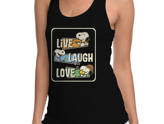 Snoopy Loves To Live And Laugh