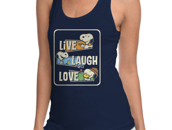 Snoopy Loves To Live And Laugh