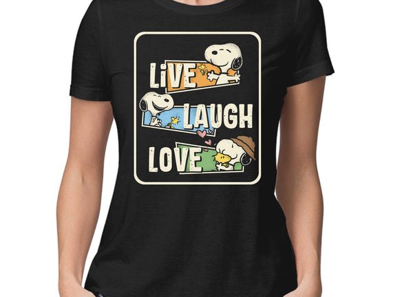 Snoopy Loves To Live And Laugh