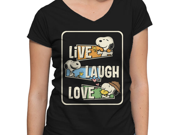 Snoopy Loves To Live And Laugh