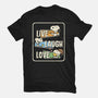Snoopy Loves To Live And Laugh-Mens-Basic-Tee-turborat14