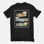 Snoopy Loves To Live And Laugh-Womens-Basic-Tee-turborat14