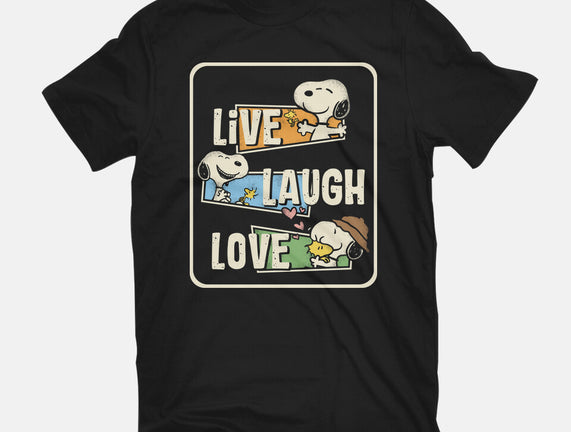 Snoopy Loves To Live And Laugh