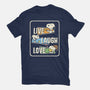 Snoopy Loves To Live And Laugh-Womens-Basic-Tee-turborat14