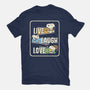Snoopy Loves To Live And Laugh-Mens-Basic-Tee-turborat14