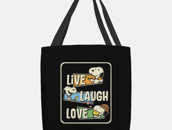 Snoopy Loves To Live And Laugh