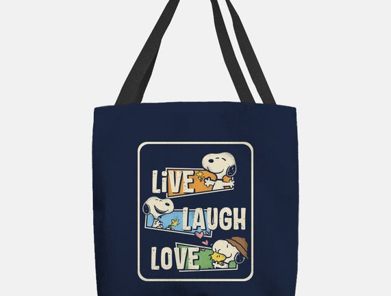 Snoopy Loves To Live And Laugh